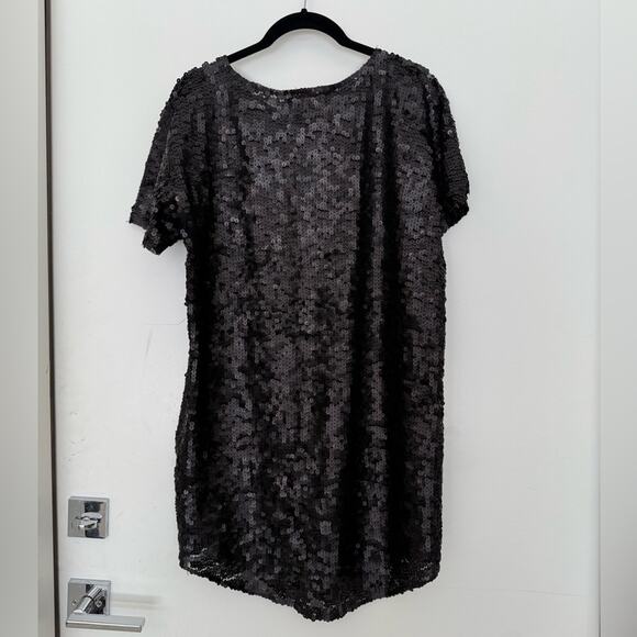 House of Mua Mua Karletto Sequin Maxi Tee Dress - Picture 9 of 9